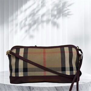 Burberry House Check Crossbody Canvas Small